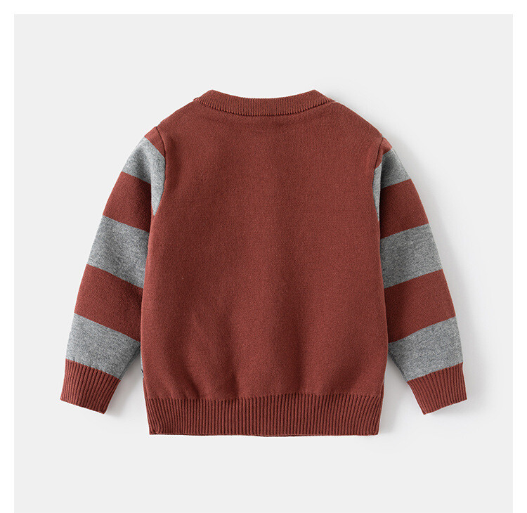 2024 m. rudens žiemos vaikų megztinis ilgomis rankovėmis deimantinis vaikiškas berniukų megztinis 1–6 metų kūdikių berniukų megztinis