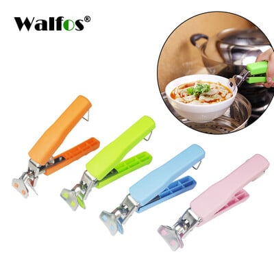 Walfos Kitchen από ανοξείδωτο ατσάλι Exquisite Bowl Pot Pan Gripper Gripper Κλιπ για πιάτο ζεστό πιάτο Μπολ Κλιπ Retriever λαβίδες