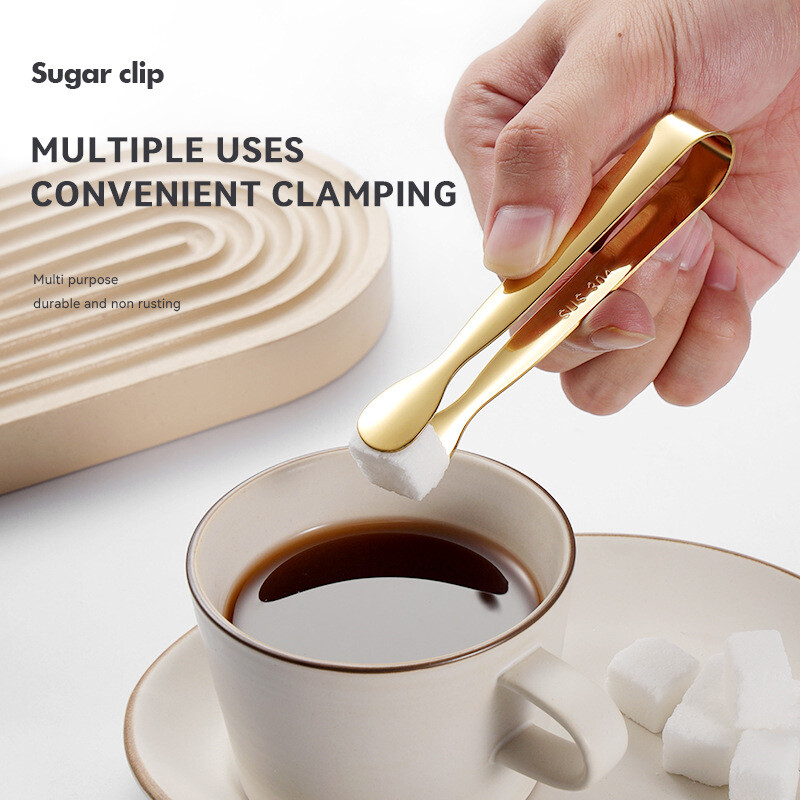 5 tk/komplekti väikesed jääkuubikuklambrid 304 roostevabast terasest mini-suhkruklamber BBQ serveerimistangid peokommid puhvetbaar Köögitööriistad