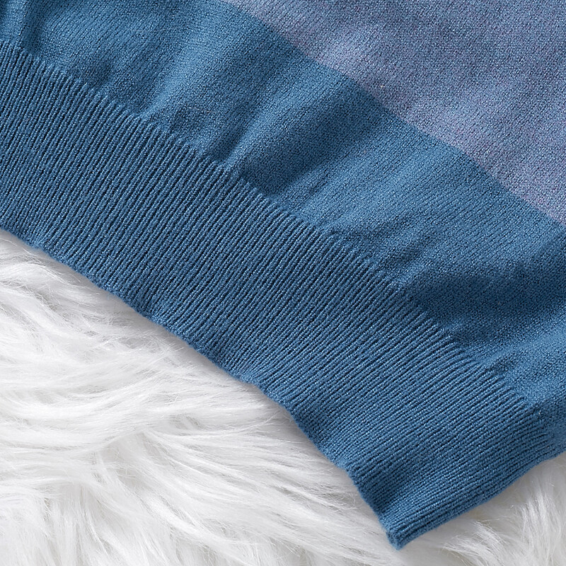 PatPat Toddler Boy Casual Stripe Colorblock trikotāžas džemperis