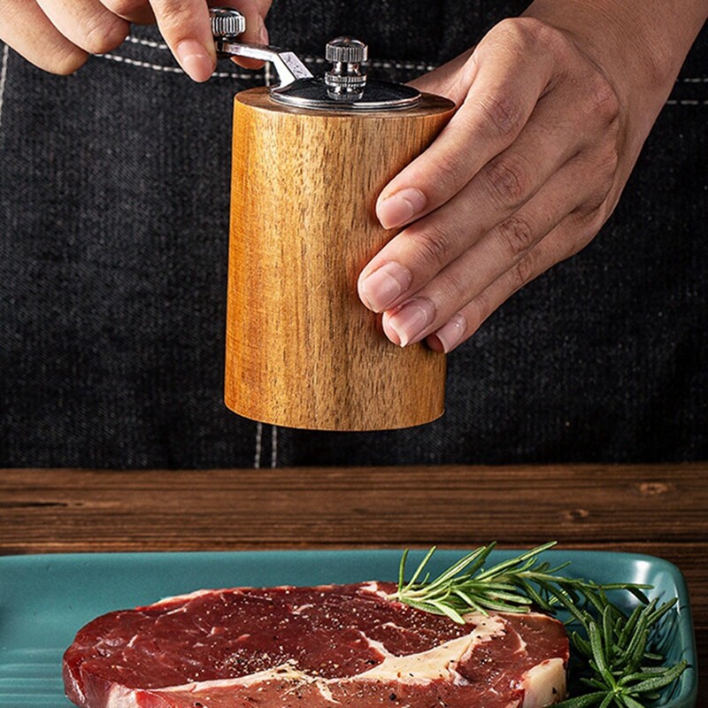 Rankinės pipirų malimo mašinos virtuvės vadovas pipirų žirneliai juodųjų pipirų malimo buitinės jūros druskos pipirų malimo butelių reikmenys