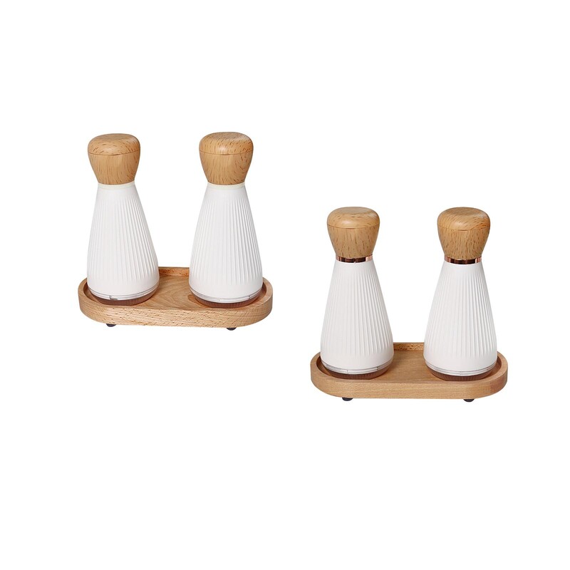 2 dalių rankinis pipirų malimo malūnas su reguliuojamu stambumu Namų pipirų malimo malimo rinkinys namams, virtuvei, kepsnių pipirų malimui