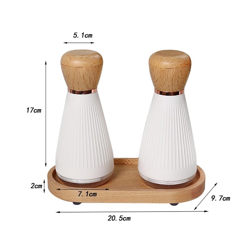 2 dalių rankinis pipirų malimo malūnas su reguliuojamu stambumu Namų pipirų malimo malimo rinkinys namams, virtuvei, kepsnių pipirų malimui