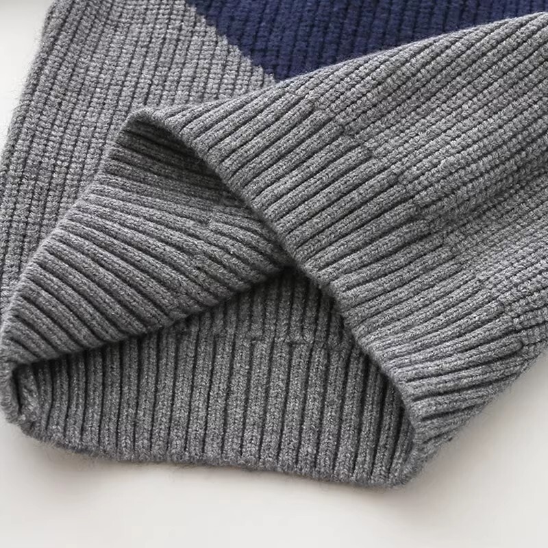 2023 Téli Új 3 4 5 6 7 8 9 10 12 éves Gyermek Kötött felsők Jóképű Mix Color Patchwork Pulóver Gyerekeknek Kisfiúk