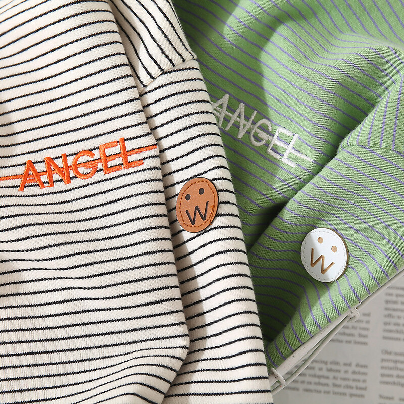 2024 Άνοιξη Φθινόπωρο 2 3 4 6 8 9 10 χρονών Παιδιά μακρυμάνικο ριγέ στάμπα πουλόβερ Παιδική μπλούζα για αγοράκι Βασική φούτερ