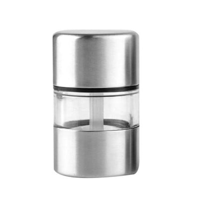 Minimalus druskos ir pipirų malūnėlis rankinis nerūdijančio plieno žolelių prieskonių rožių druskos malūnėlis, skirtas stovyklavimo virtuvės įrankiams