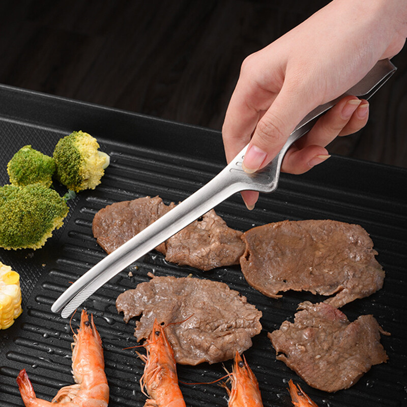 304 Hvataljke za roštilj od nehrđajućeg čelika Korejske hvataljke za roštilj Kuhinjske pincete Metalne hvataljke za roštilj meso i hranu Stejkovi Kuhinjski pribor