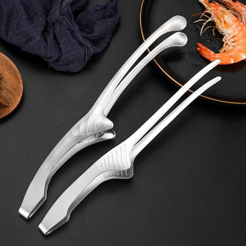 304 Hvataljke za roštilj od nehrđajućeg čelika Korejske hvataljke za roštilj Kuhinjske pincete Metalne hvataljke za roštilj meso i hranu Stejkovi Kuhinjski pribor