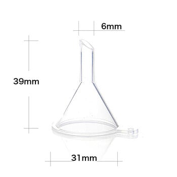 10τμχ Mini Plastic Funnel Small Mouth Liquid Oil Funnels Εργαστηριακές προμήθειες Εργαλεία Σχολικά Πειραματικά