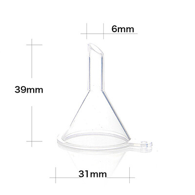 10τμχ Mini Plastic Funnel Small Mouth Liquid Oil Funnels Εργαστηριακές προμήθειες Εργαλεία Σχολικά Πειραματικά