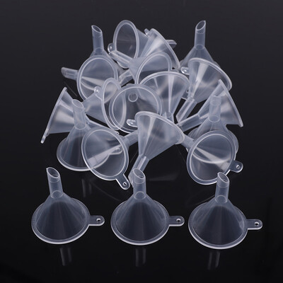 20PCS Small Plastic Funnel Set for Perfume Diffuser Bottle Mini Liquid Oil Funnel Mini Packaging Funnel Funnel Perfume Funnel