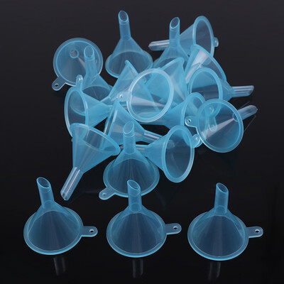 20PCS Small Plastic Funnel Set for Perfume Diffuser Bottle Mini Liquid Oil Funnel Mini Packaging Funnel Funnel Perfume Funnel
