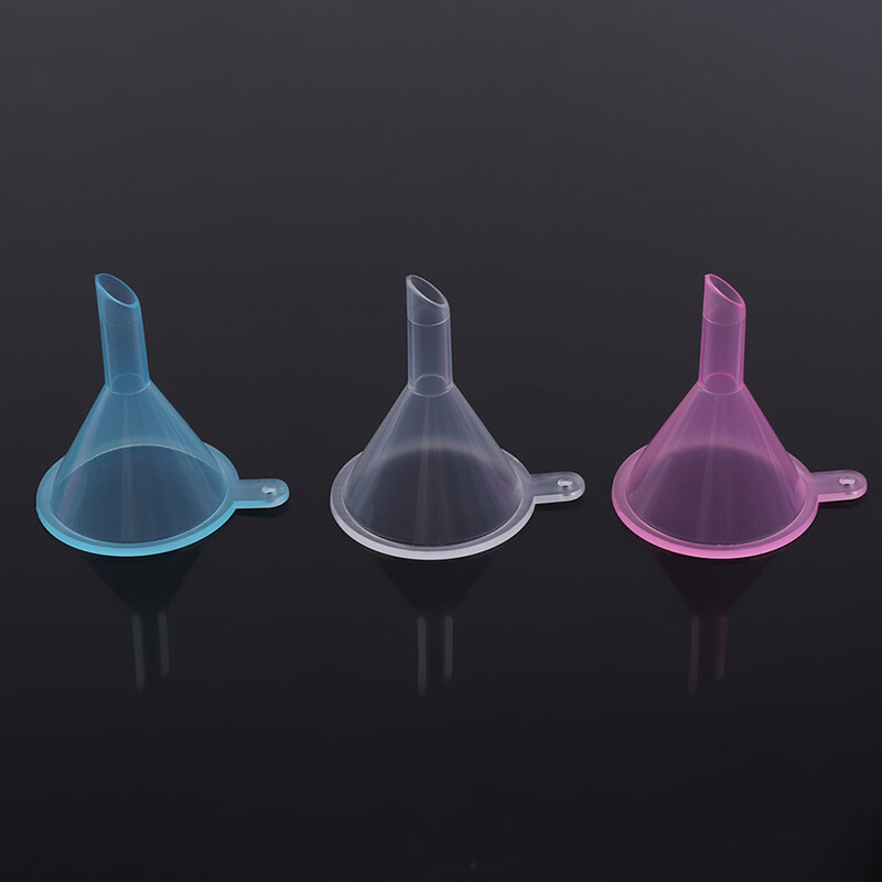 20PCS Small Plastic Funnel Set for Perfume Diffuser Bottle Mini Liquid Oil Funnel Mini Packaging Funnel Funnel Perfume Funnel