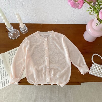 0-7T Βρεφική καλοκαιρινή λεπτή ζακέτα για νήπια Μασίφ αντηλιακό πανωφόρι βαμβακερό Παιδικό μακρυμάνικο μπουφάν για παλτό προστασίας από κουνούπια