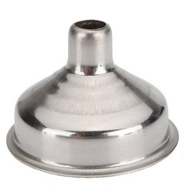 Rozsdamentes acél kis szájtölcsér bár boros lombik mini tölcsér csípő lombik keskeny szájú palackok töltéséhez Kancsó tölcsér Konyhai eszköz