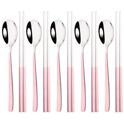 304 Σετ μαχαιροπήρουνων από ανοξείδωτο ατσάλι Σετ κουταλιών για σούσι 10 τεμ.