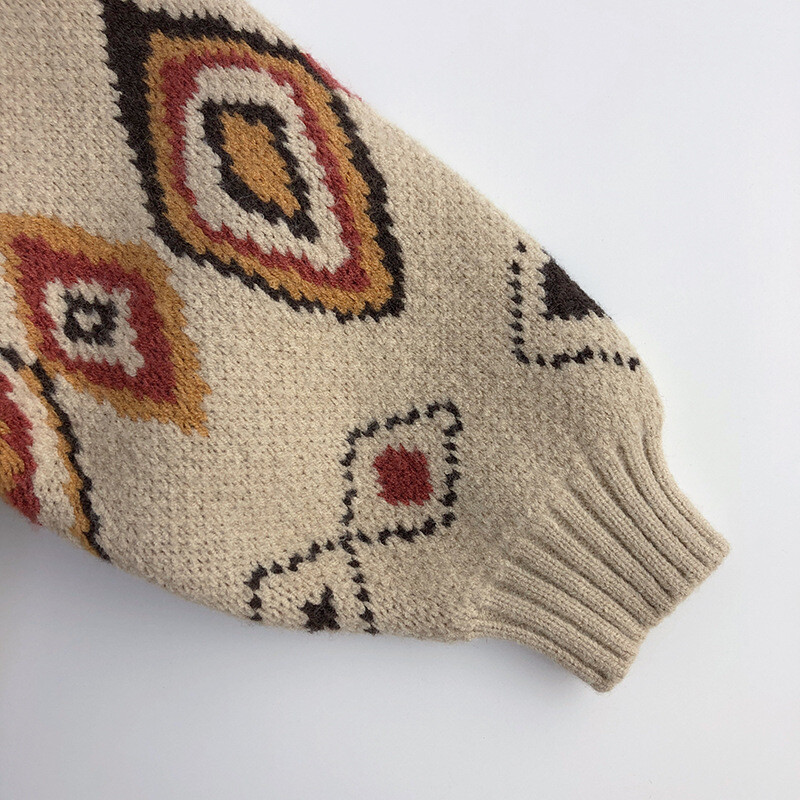 MILANCEL 2024 Φθινόπωρο Χειμώνας Πολύχρωμο Πλέγμα Ρετρό Παιδικά Πουλόβερ Vintage Αγόρια Ζεστό Πουλόβερ Χοντρό Κοριτσίστικο Πλεκτό Παλτό