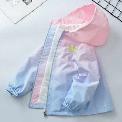 Κορεάτικο μπουφάν μόδας για κορίτσια Εφηβικό παλτό με κουκούλα με κουκούλα με κουκούλα, ανοιξιάτικο φθινόπωρο, αντιανεμικό παλτό, αντιανεμικό