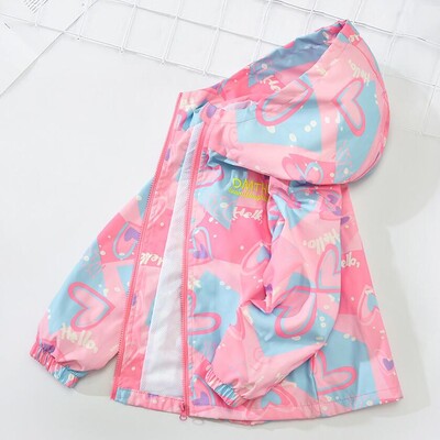 Κορεάτικο μπουφάν μόδας για κορίτσια Εφηβικό παλτό με κουκούλα με κουκούλα με κουκούλα, ανοιξιάτικο φθινόπωρο, αντιανεμικό παλτό, αντιανεμικό