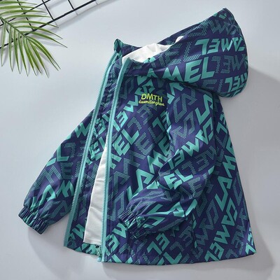 Κορεάτικο μπουφάν μόδας για κορίτσια Εφηβικό παλτό με κουκούλα με κουκούλα με κουκούλα, ανοιξιάτικο φθινόπωρο, αντιανεμικό παλτό, αντιανεμικό