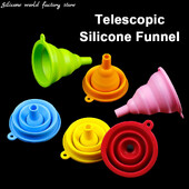 Silicone World Foldable Silicone Funnel Telescopic Mini Pouring Oil Funnel Εργαλεία κουζίνας Φορητό χωνί αλλαγής λαδιού κινητήρα αυτοκινήτου