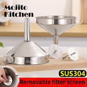 Χωνί από ανοξείδωτο χάλυβα Pour Oil Wine Liquid Hopper Kitchen Home 10/12/14cm Εργαλεία & Gadgets Ανθεκτικά