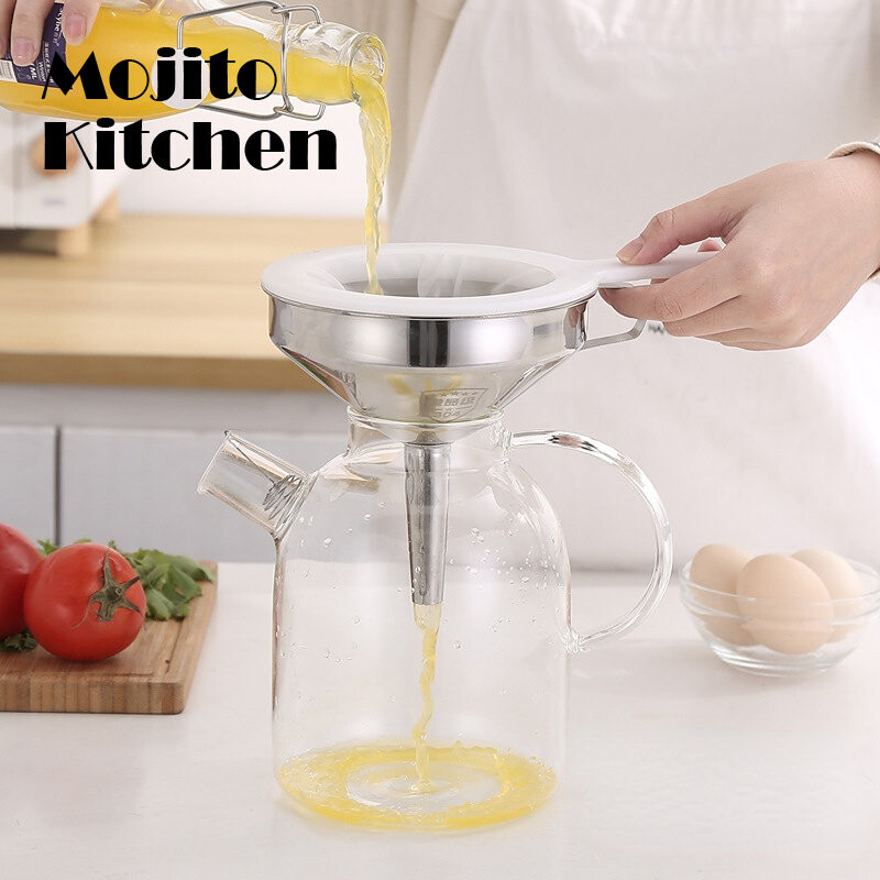 Χωνί από ανοξείδωτο χάλυβα Pour Oil Wine Liquid Hopper Kitchen Home 10/12/14cm Εργαλεία & Gadgets Ανθεκτικά