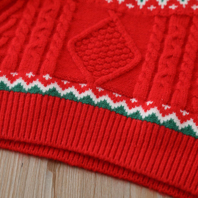 2-6 G meitenes zēniem silts lācis apdrukāts trikotāžas džemperis bērniem Jaunais gads Ziemassvētku džemperis zēniem meitenes jauki Ziemassvētku eglītes puloveri drēbes