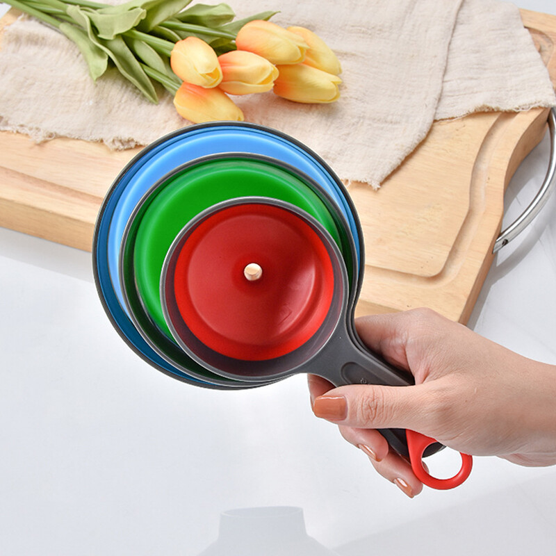 Σετ (3 τεμ.) Πτυσσόμενο πλαστικό χωνί με πλατύ στόμα με λεπτό στόμα σετ τριών τεμαχίων Σετ μαρμελάδας χωνί λαδιού Σετ διαρροής λαδιού Εργαλεία κουζίνας