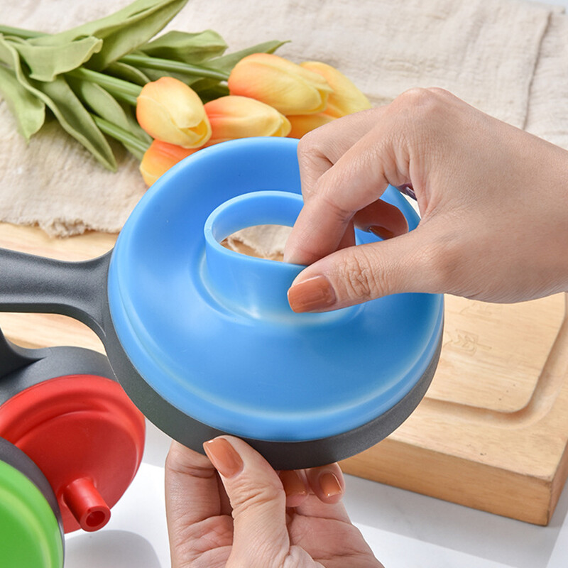 Σετ (3 τεμ.) Πτυσσόμενο πλαστικό χωνί με πλατύ στόμα με λεπτό στόμα σετ τριών τεμαχίων Σετ μαρμελάδας χωνί λαδιού Σετ διαρροής λαδιού Εργαλεία κουζίνας