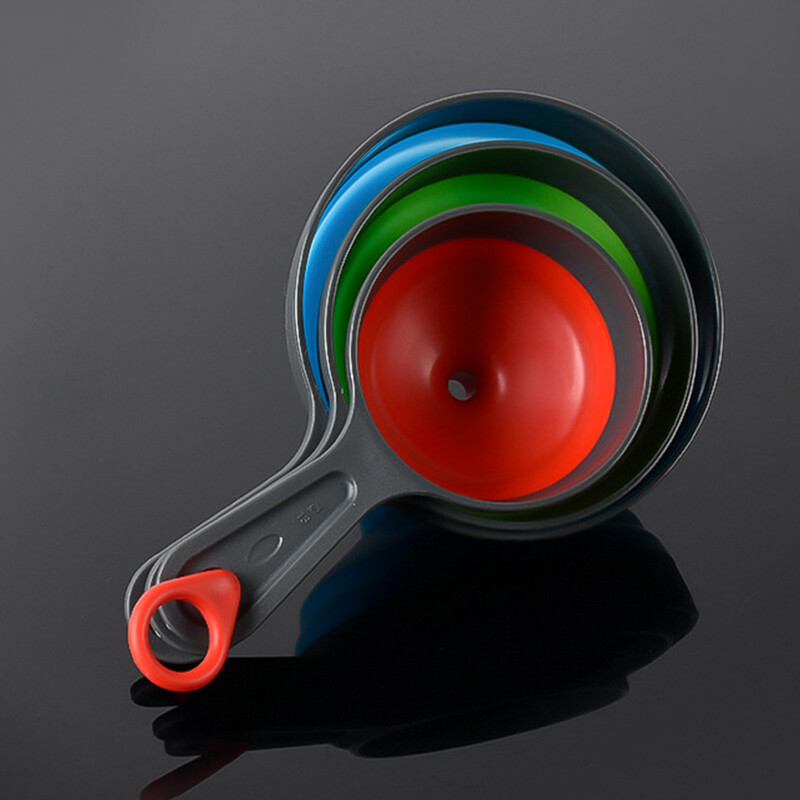 Σετ (3 τεμ.) Πτυσσόμενο πλαστικό χωνί με πλατύ στόμα με λεπτό στόμα σετ τριών τεμαχίων Σετ μαρμελάδας χωνί λαδιού Σετ διαρροής λαδιού Εργαλεία κουζίνας