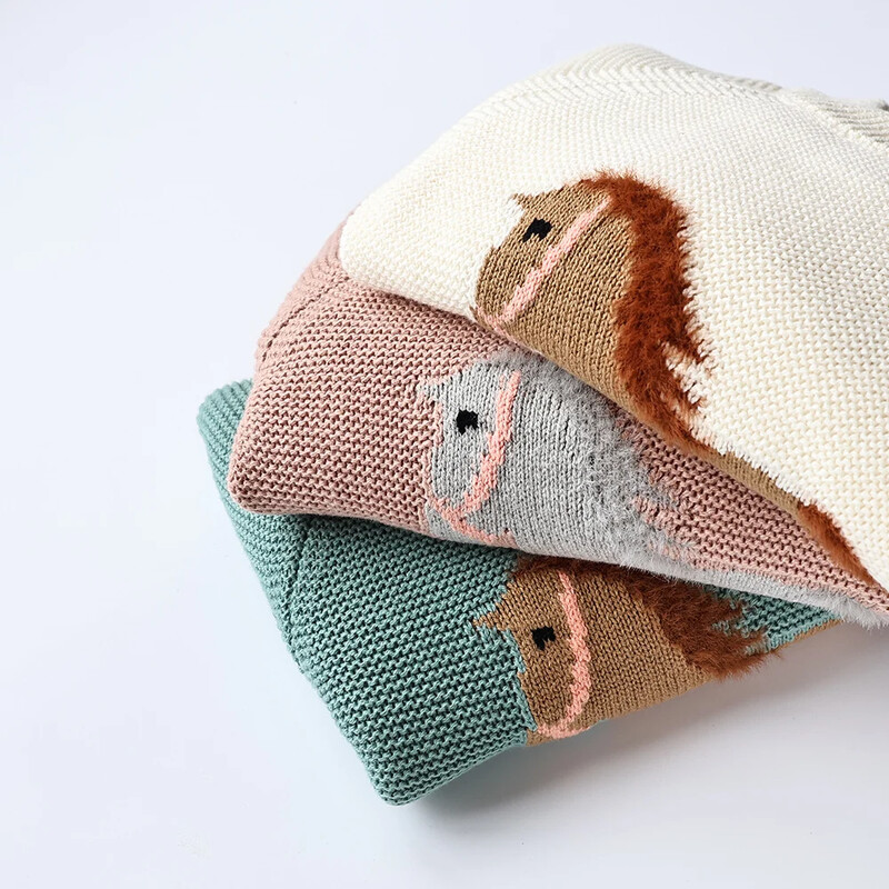 MILANCEL Iarnă Nou Desene Animate Copii Pulovere pentru copii Căptușeală de blană Copii Tricotaj Fleece Băieți Pulover Palton