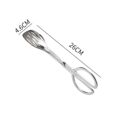 Nerūdijančio plieno Kūrybinės žirklinės maisto spaustukai Kepsninės žnyplės Konditerijos kepsninė Mėsos spaustukas Duonos indai Namų virtuvės priedai