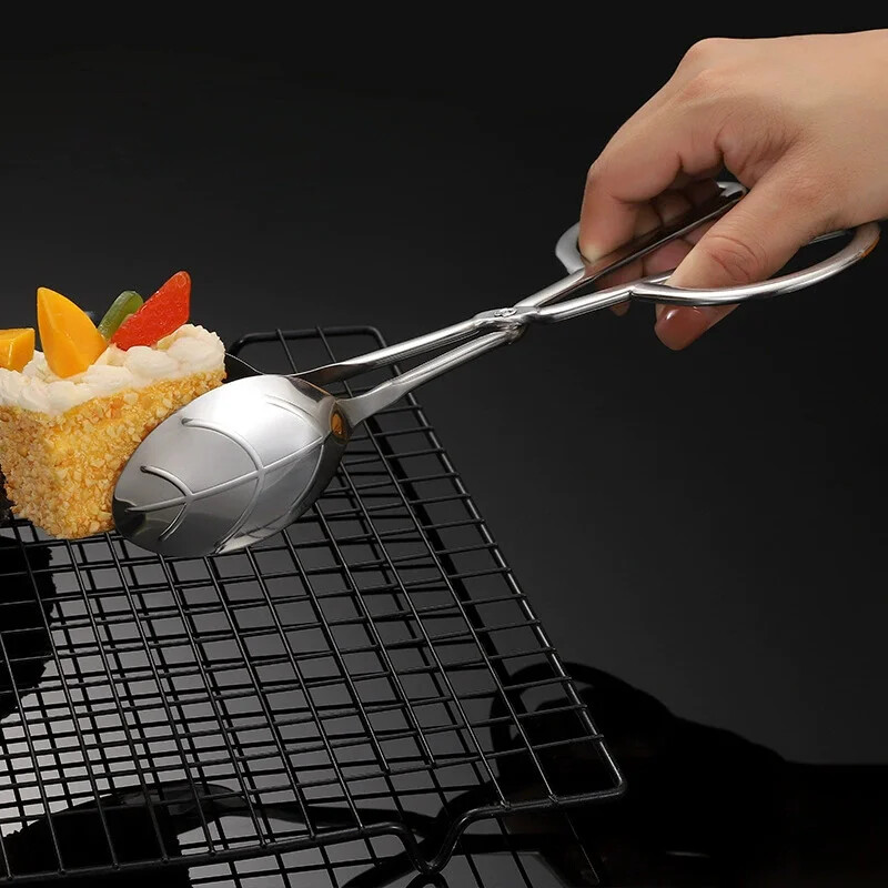 Nerūdijančio plieno Kūrybinės žirklinės maisto spaustukai Kepsninės žnyplės Konditerijos kepsninė Mėsos spaustukas Duonos indai Namų virtuvės priedai