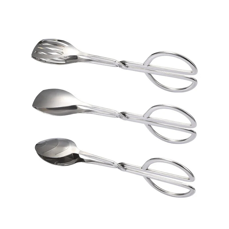 Nerūdijančio plieno Kūrybinės žirklinės maisto spaustukai Kepsninės žnyplės Konditerijos kepsninė Mėsos spaustukas Duonos indai Namų virtuvės priedai