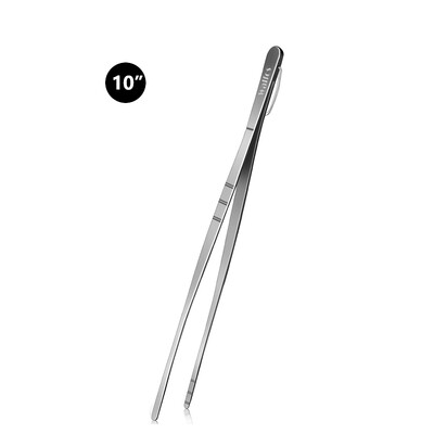 Walfos, 1 bucată, pensetă din oțel inoxidabil, clește pentru grătar pentru gătit, prăjire, apucare de obiecte mici, desert, grătar, spaghete, bucătărie