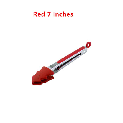 Χριστουγεννιάτικο δέντρο με κεφαλή σιλικόνης από ανοξείδωτο ατσάλι, λαβίδα μπάρμπεκιου, λαβή για κέικ, σφιγκτήρας για μπριζόλες κουζίνας, οικιακά σκεύη μαγειρικής