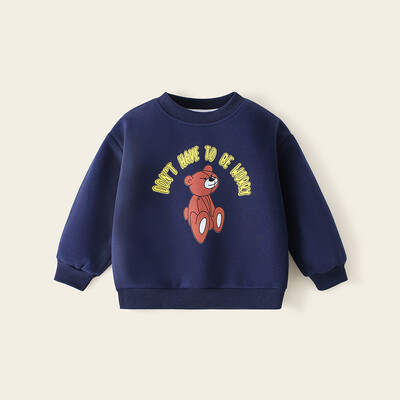 Παιδικά αγόρια πουλόβερ 2024 Φθινόπωρο Χειμώνας με στάμπα O-λαιμόκοψη Ευέλικτο μακρυμάνικο μπλουζάκια για μωρά αγόρια Παιδικά μπλουζάκια με βάση για αγόρια