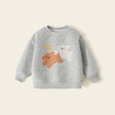 Παιδικά αγόρια πουλόβερ 2024 Φθινόπωρο Χειμώνας με στάμπα O-λαιμόκοψη Ευέλικτο μακρυμάνικο μπλουζάκια για μωρά αγόρια Παιδικά μπλουζάκια με βάση για αγόρια