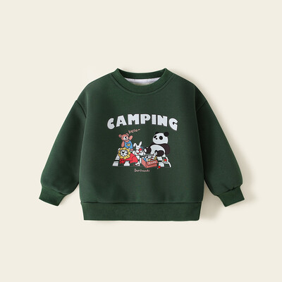 Παιδικά αγόρια πουλόβερ 2024 Φθινόπωρο Χειμώνας με στάμπα O-λαιμόκοψη Ευέλικτο μακρυμάνικο μπλουζάκια για μωρά αγόρια Παιδικά μπλουζάκια με βάση για αγόρια