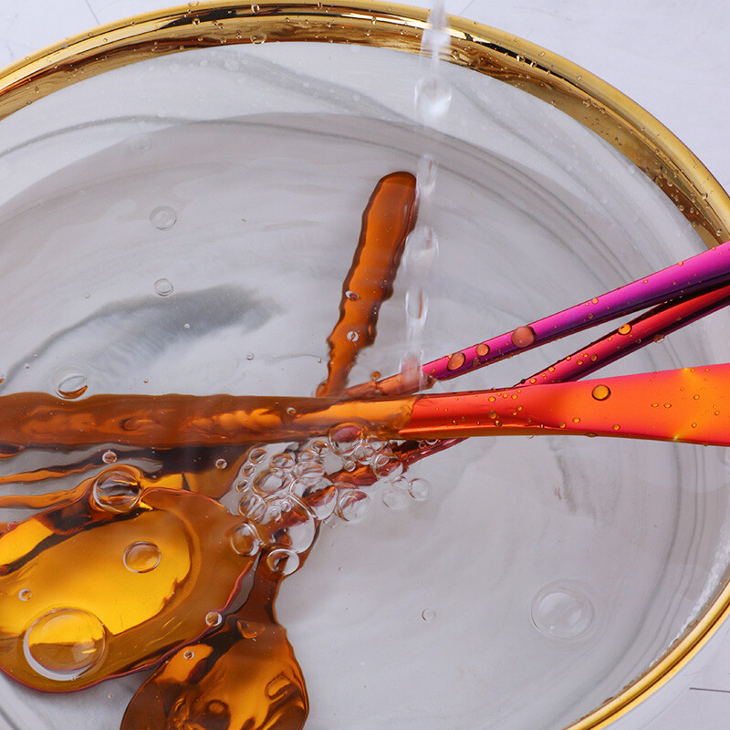 4db luxus 304 rozsdamentes acél étkészlet ezüst villa kanál kés utazási evőeszköz készlet arany hordozható kemping evőeszköz készlet