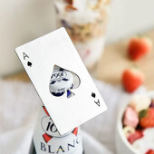 Naujas „Black Poker Card“ alaus butelių atidarytuvas suasmenintas nešiojamasis nerūdijančio plieno kreditinės kortelės butelių atidarytuvas „Spades Bar“ įrankis