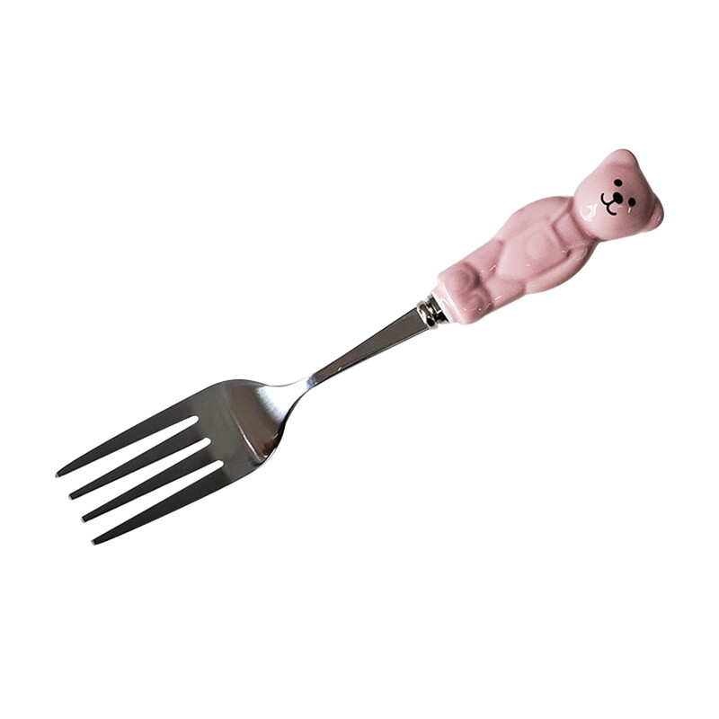 2PCS/Set Žlica za kavu od nehrđajućeg čelika 304 Žlica za sladoled od lubenice Žlica za čaj Žlica za desert Vilica Dječje kreativno posuđe