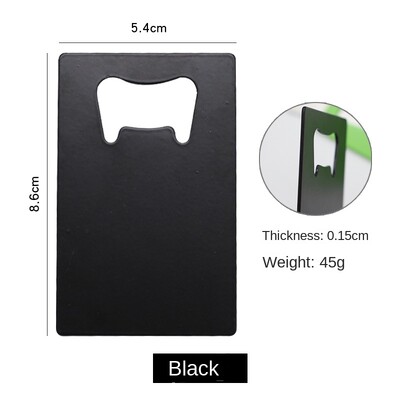 1 buc. Deschidetor de conserve de sticle creativ în formă de poker din oțel inoxidabil dimensiune card de credit bar restaurant bere metal instrument de deschidere cadou