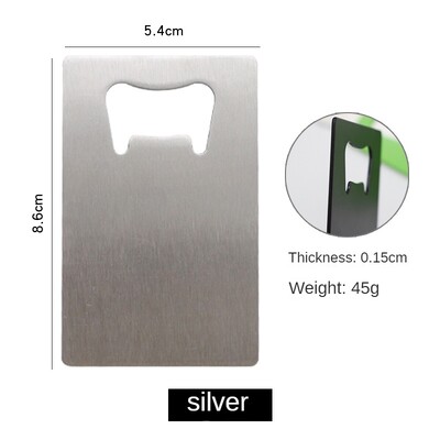 1 buc. Deschidetor de conserve de sticle creativ în formă de poker din oțel inoxidabil dimensiune card de credit bar restaurant bere metal instrument de deschidere cadou