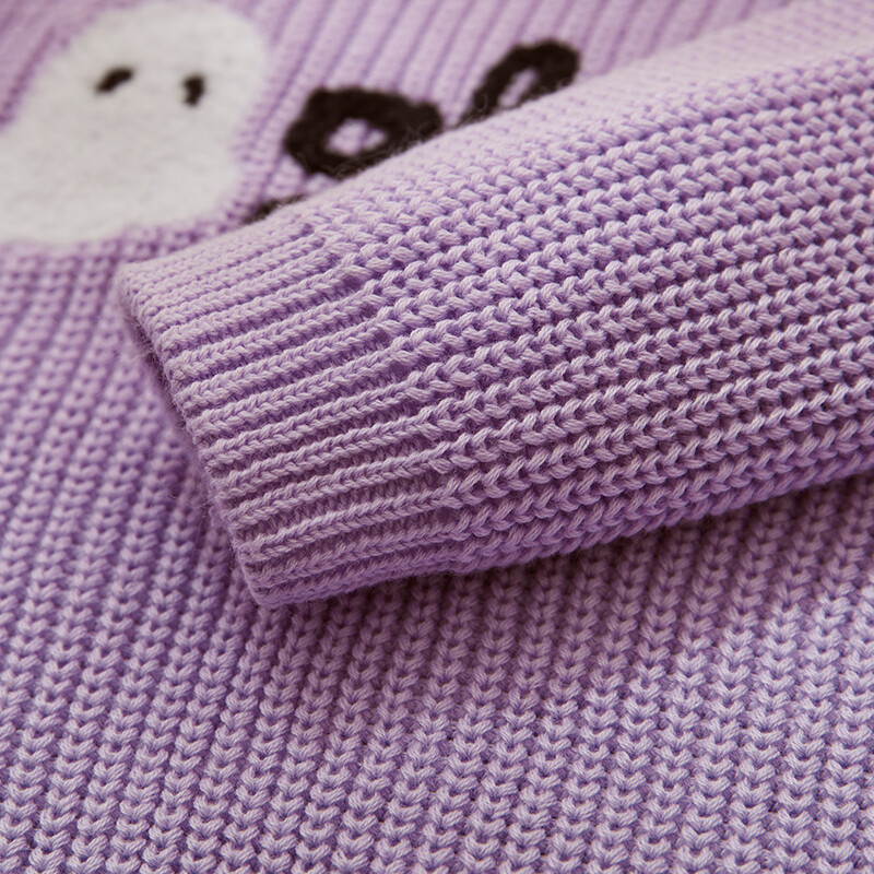 MISOWMNJOY Halloween Baby Girl Kötött pulóver gyerekeknek Ghost Letters Hímzés Meleg horgolt hosszú ujjú pulóver csecsemő kötöttáru