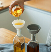 Mini piltuvėlis silikoniniai virtuvės nešiojamieji piltuvėliai namų mini aukštai temperatūrai atsparūs piltuvėliai skysčių dozavimo virtuvės įrankiai