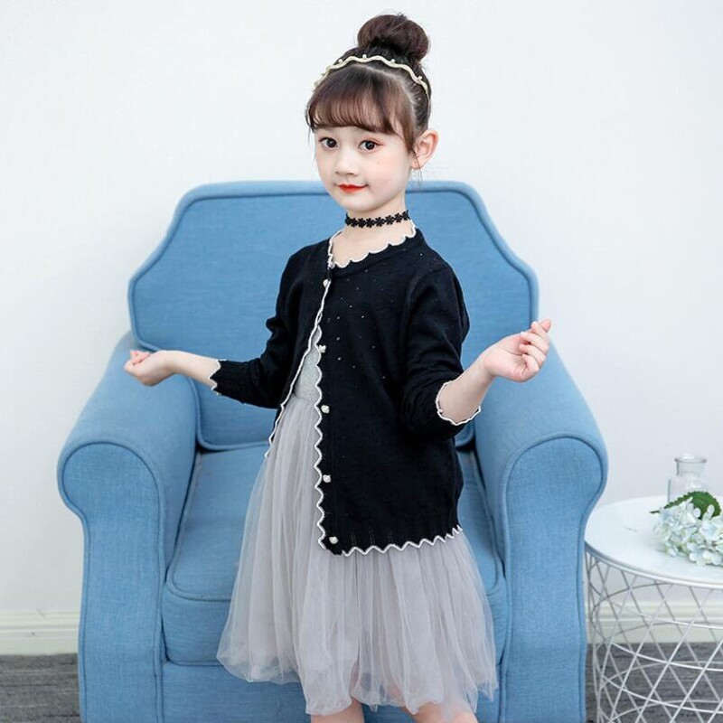 Ενδύματα νηπίων για εφήβους Σχολική ζακέτα για κορίτσια Πλεκτή πουλόβερ Παιδικές ζακέτες Βρεφικό πουλόβερ κοριτσάκι Μακρυμάνικο παιδικό μπουφάν