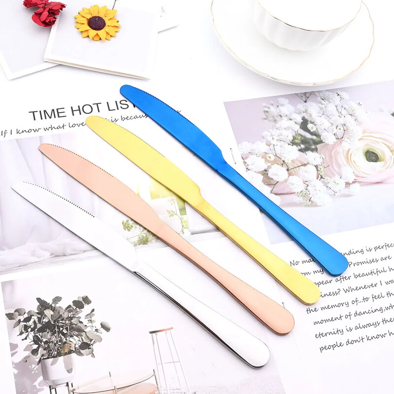 Veidrodinis 4 dalių rinkinys juodas stalo įrankių rinkinys nerūdijančio plieno indų peilis šakutė šaukštas sidabrinis stalo reikmenų rinkinys vakarietiškos virtuvės reikmenų rinkinys