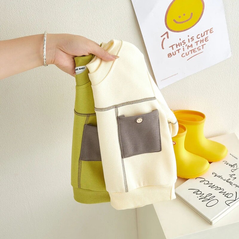 Ανοιξιάτικο και φθινόπωρο παιδικό πουλόβερ Νέο μακρυμάνικο μπλουζάκι για αγόρια Μικρό και μεσαίο Παιδικό πανωφόρι για μωρό